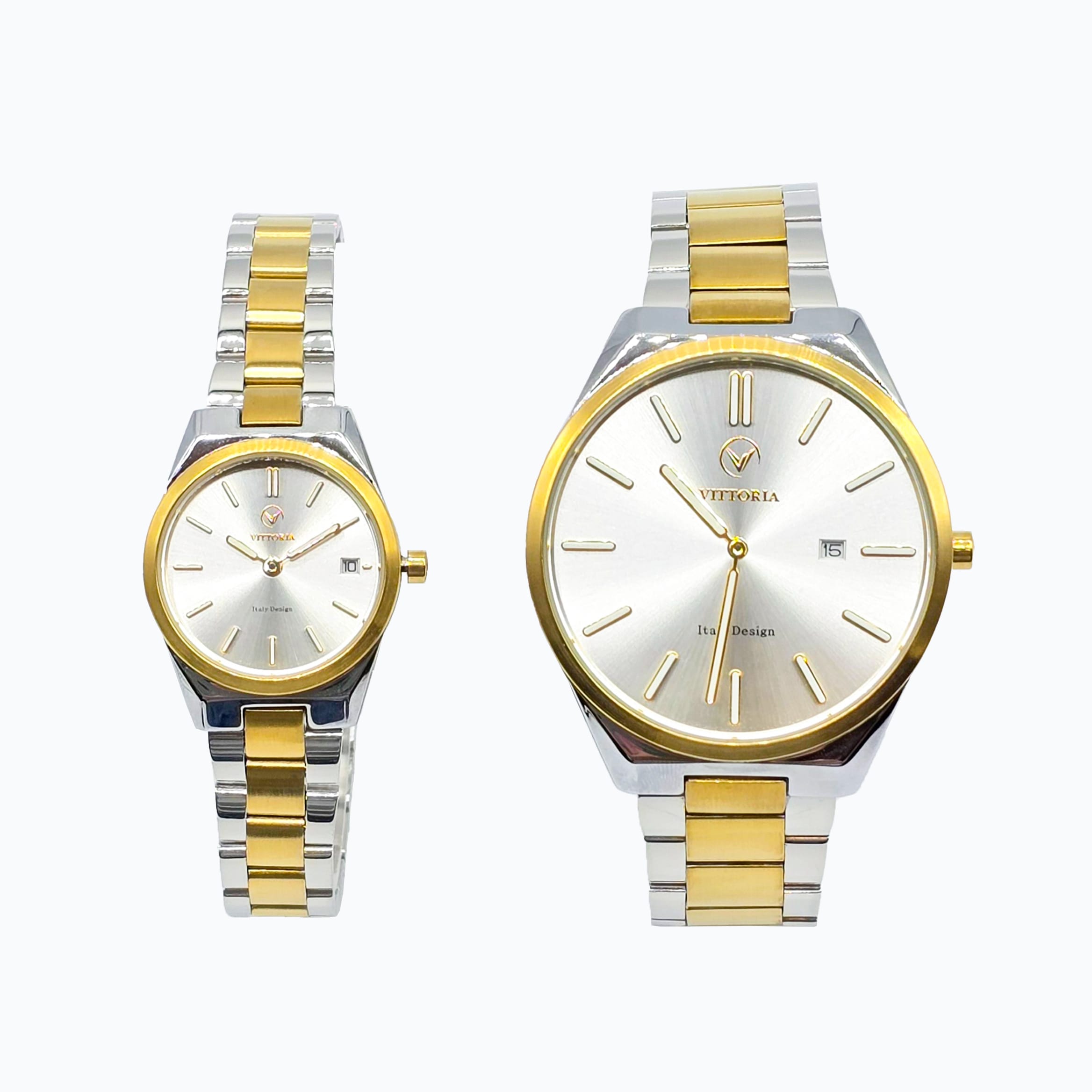ست ساعت زنانه و مردانه 3450-3451 ویتوریا vittoria