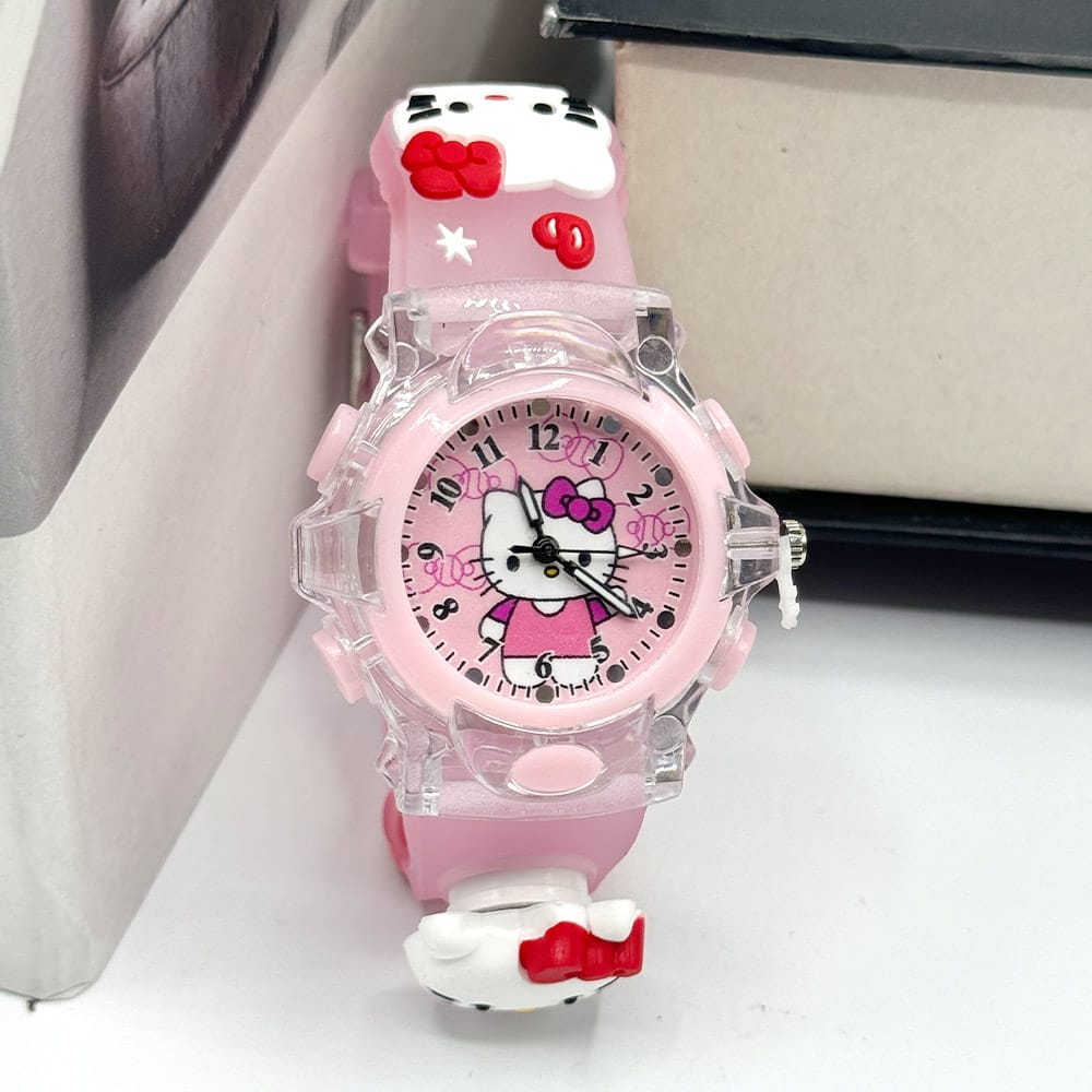 ساعت بچگانه اسپینردار KIDS WATCH صورتی کیتی