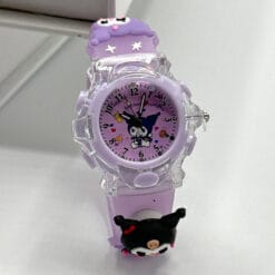 ساعت بچگانه اسپینردار بنفش کرومی