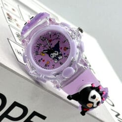 ساعت بچگانه اسپینردار بنفش کرومی