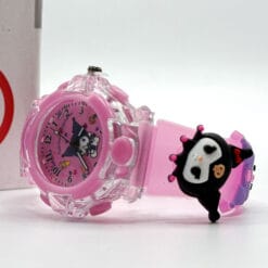 ساعت بچگانه اسپینردار صورتی کرومی