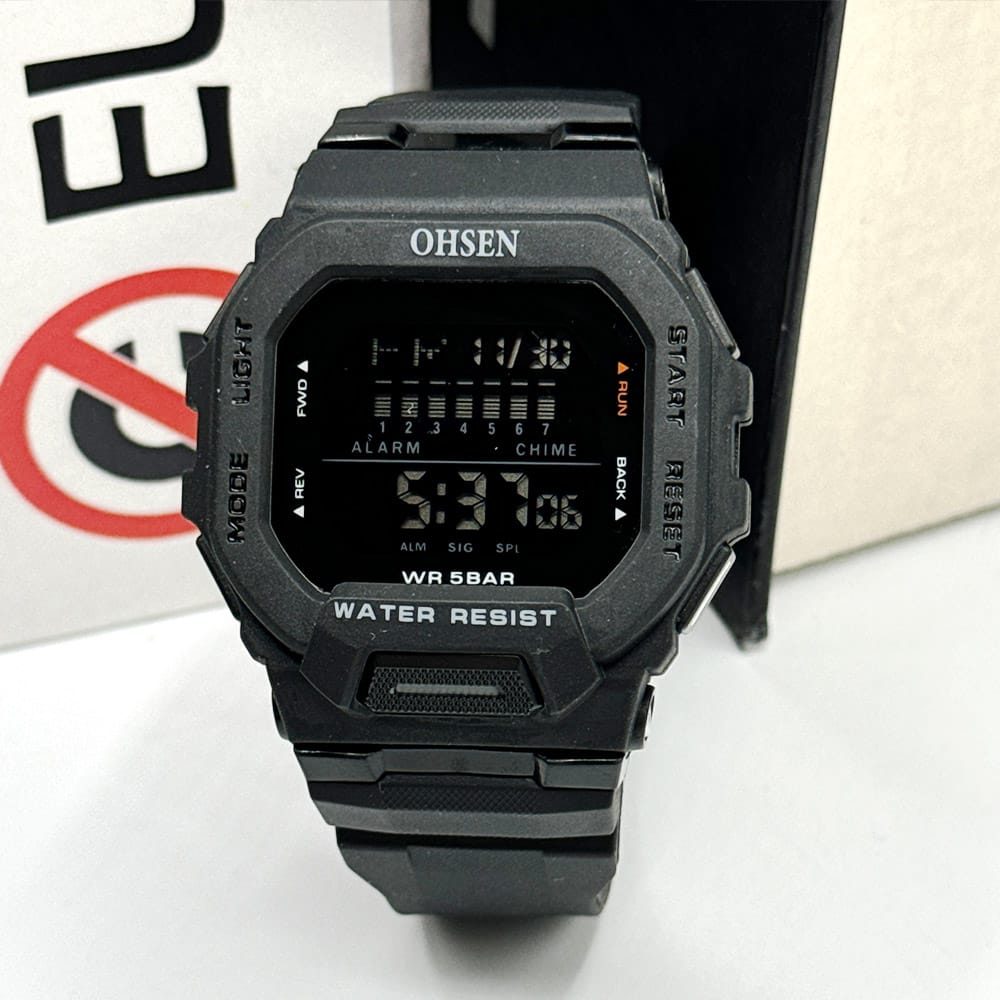 ساعت اسپرت اوسن رنگ مشکی OHSEN 2202