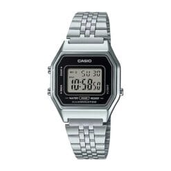 ساعت زنانه کاسیو نوستالژی نقره ای مشکی CASIO-la680wa-1d