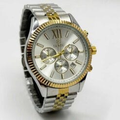 ساعت مردانه داویکس طلایی نقره ای سیلور DOVIX-4013-sg-s