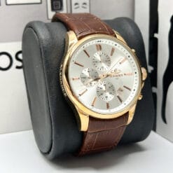 ساعت مردانه الگانس رنگ قهوه ای سیلور ELEGANCE 5012