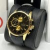 ساعت مچی مردانه رومانسون Romanson 7011 1 ساعت مردانه رومانسون رنگ مشکی طلایی Romanson 7011
