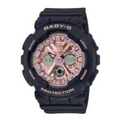 ساعت زنانه کاسو مشکی رز casio-BA-130-1A4