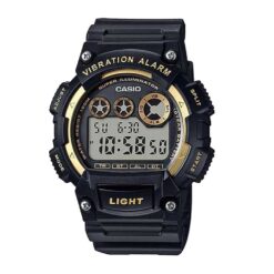 ساعت کاسیو اسپرت مشکی طلایی casio-W-735H-1A2
