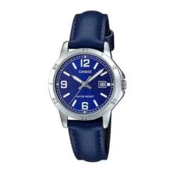 ساعت زنانه کاسیو سرمه ای نقره ای casio-ltp-v004l-1b