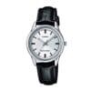 ساعت زنانه کاسیو مشکی نقره ای casio-ltp-v005l-7a