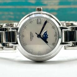 ساعت زنانه لونژین نقره ای صدفی longines