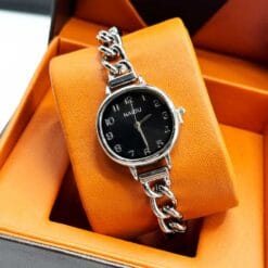 ساعت طرح کارتیر نایدو نقره ای مشکی naidu