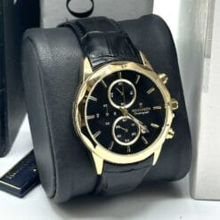 ساعت مردانه رومانسون رنگ مشکی طلایی Romanson 7012