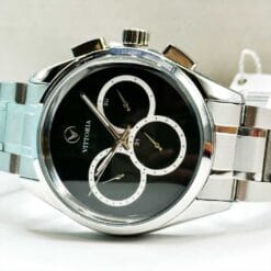 ساعت مردانه ویتوریا نقره ای سبز تیره vittoria-3180-4