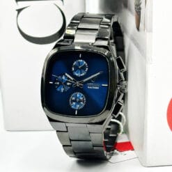 ساعت مردانه ویتوریا رنگ مشکی سرمه ای vittoria 3185