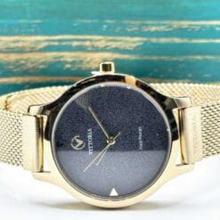 ساعت زنانه ویتوریا طلایی مشکی vittoria-3187