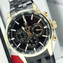 ساعت مردانه ویتوریا مشکی طلایی vittoria-3379