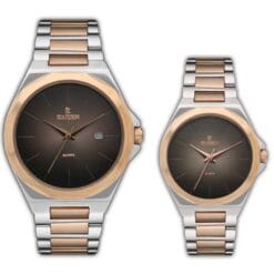 ست زنانه و مردانه کایزن رزنقره ای مشکی kaizen-3304-h