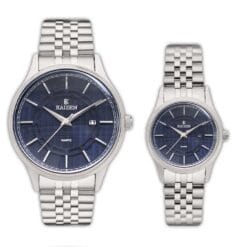 ست زنانه و مردانه کایزن نقره ای سرمه ای kaizen-3305-d