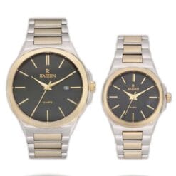 ست زنانه و مردانه کایزن طلایی نقره ای مشکی kaizen-3308-c