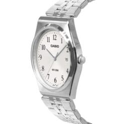 ساعت مردانه کاسیو نقره ای سفید mtp-b145d-7b