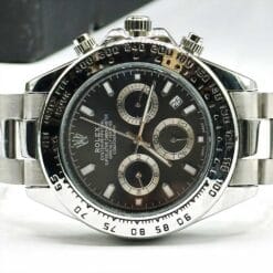 ساعت مردانه رولکس نقره ای مشکی rolex-2364