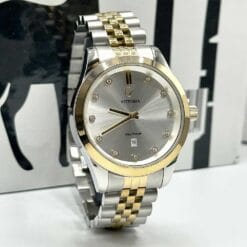 ساعت مردانه ویتوریا طلایی نقره ای سیلور VT-3292