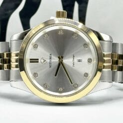 ساعت مردانه ویتوریا طلایی نقره ای سیلور VT-3292