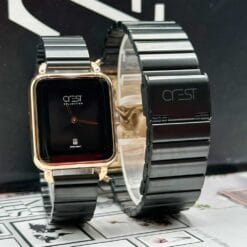 ساعت ست کرست مشکی رزگلد crest-9031-6