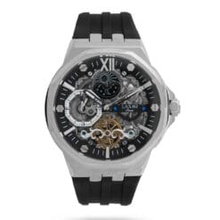 ساعت مردانه لاکسمی مشکی نقره ای laxmi-8804-1