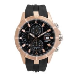 ساعت مردانه لاکسمی مشکی رزگلد laxmi-8807-2