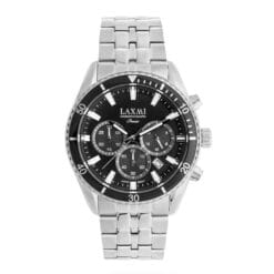 ساعت مردانه لاکسمی نقره ای مشکی laxmi-8904-1