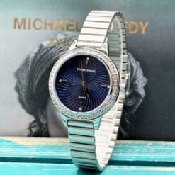 ساعت زنانه مایکل کندی نقره ای سرمه ای mk-0978