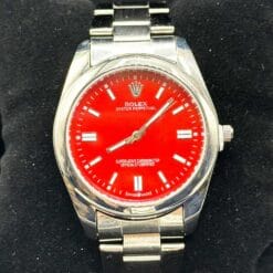 ست ساعت مچی زنانه و مردانه رولکس اویستر Rolex Oyster 25 ست ساعت رولکس اویستر نقره ای قرمز rolex oyster