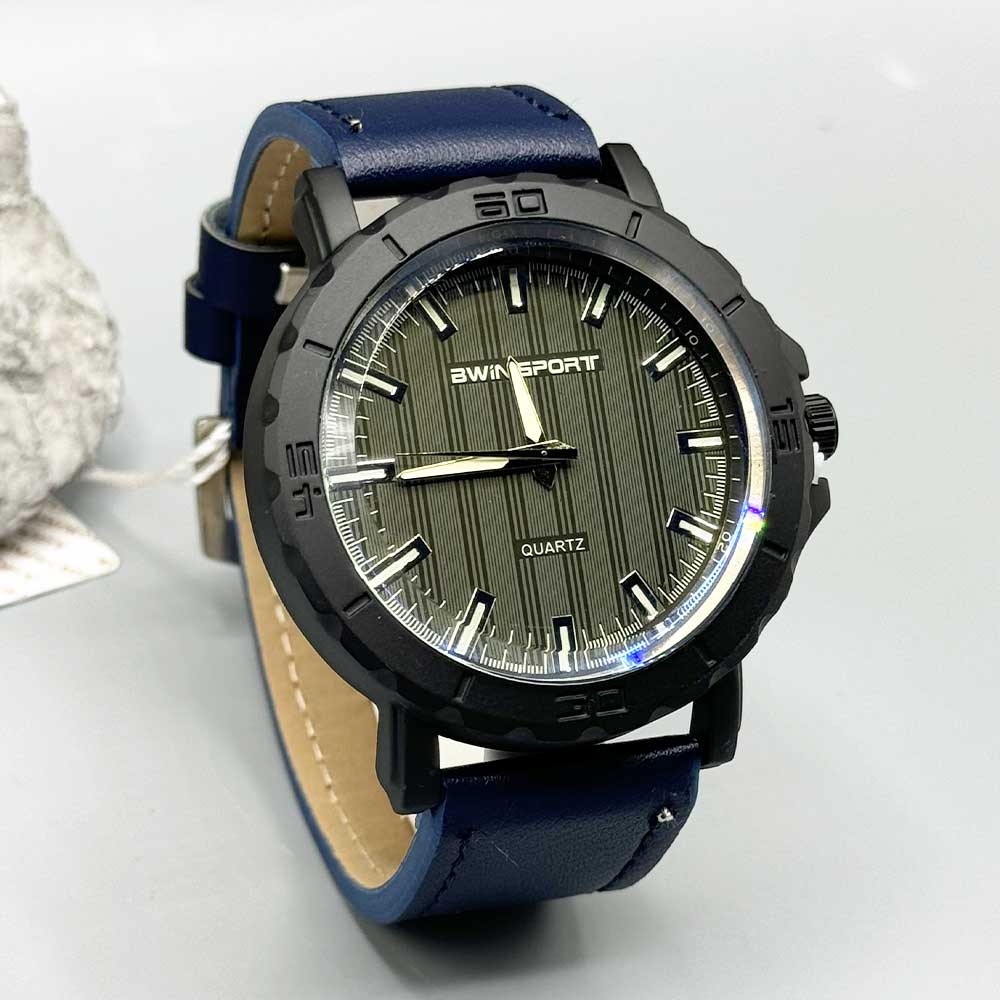 ساعت مچی مردانه بیوین اسپرت Bwin Sport 1045 6 ساعت مردانه بیوین اسپرت سرمه ای مشکی bwinsport-1045