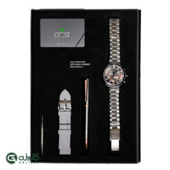 ساعت مردانه کرست نقره ای خاکستری crest-9022