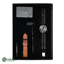 ساعت مردانه کرست مشکی شکلاتی crest-9022