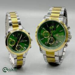 ساعت ست زنانه و مردانه طلایی نقره ای سبز elegance-elegance-6010-1