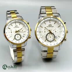 ساعت ست زنانه و مردانه طلایی نقره ای سفید elegance-elegance-6011-1