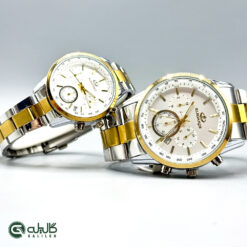 ساعت ست زنانه و مردانه طلایی نقره ای سفید elegance-elegance-6011-1