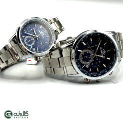 ساعت ست طلایی نقره ای سرمه ای elegance-set-6011