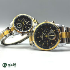 ساعت ست طلایی نقره ای مشکی elegance-set-6011