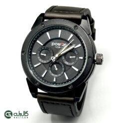 ساعت مردانه پوزیفیت قهوه ای مشکی pos-0902