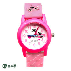 ساعت کیو اند کیو بچگانه صورتی q&q-vp34j0008y-1