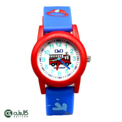 ساعت بچگانه کیو اند کیو آبی قرمز q&q-vr34j063y-1