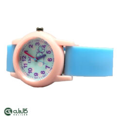 ساعت بچگانه دخترانه آبی صورتی q&q-vr34j062y-2